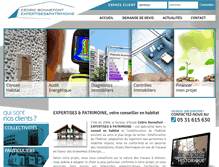 Tablet Screenshot of expertises-patrimoine.com